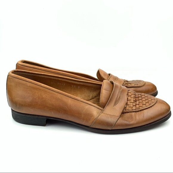 Polo size 11 D cognac Italian leather vintage 80s - Picture 12 of 12